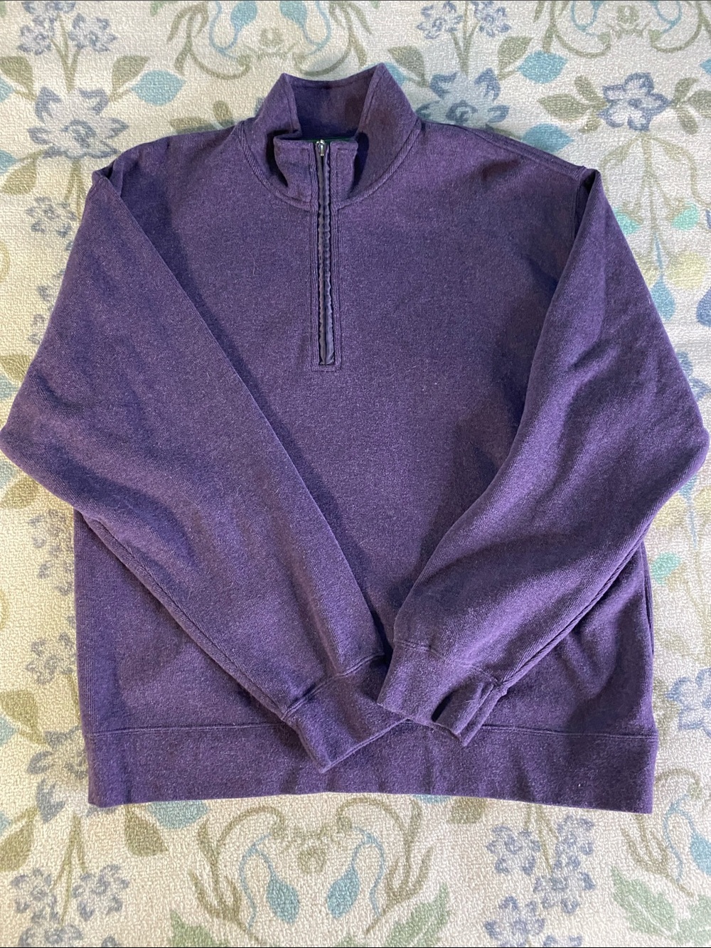 Orvis Purple Half-Zip Men's Sweater size extra large